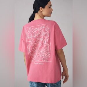 Damson Madder x Anthropologie Summer From The Sea Oversized Graphic Tee